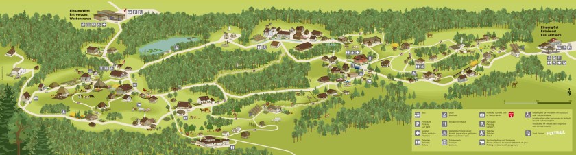 Mapa completo do museu