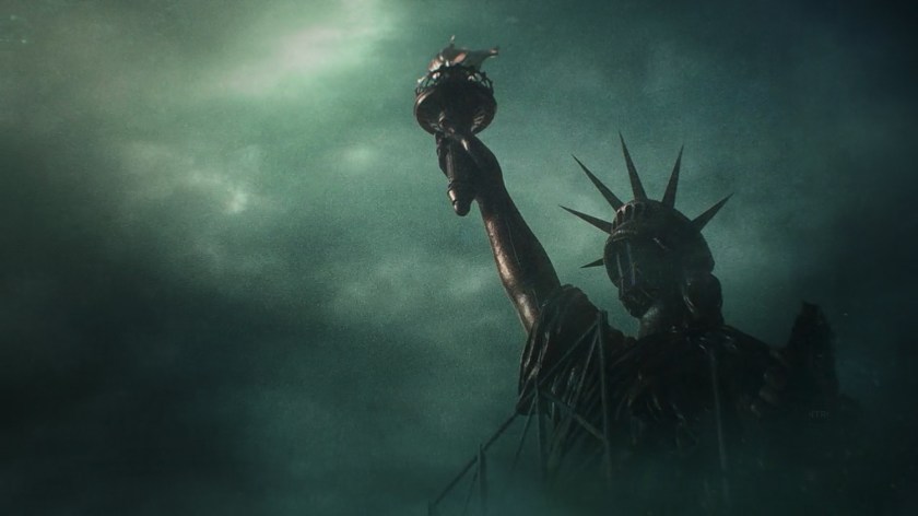 Estátua da Liberdade em construção