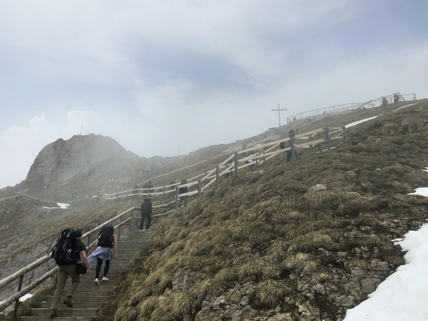 Escadas para um dos mirantes