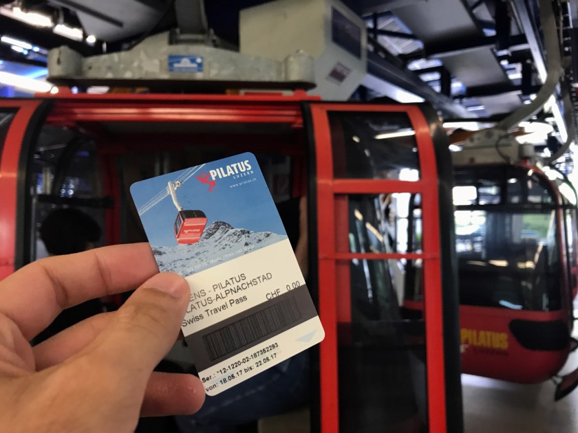 Bilhete de ida e volta do Monte Pilatus