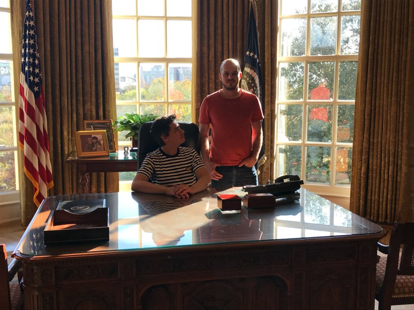 Reprodução do Salão Oval da Casa Branca