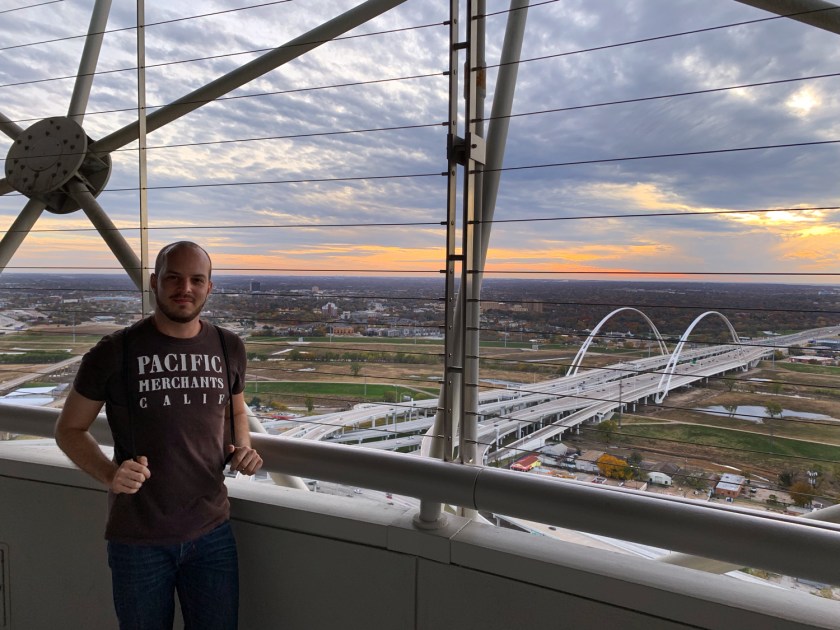 Pôr-do-sol visto da torre