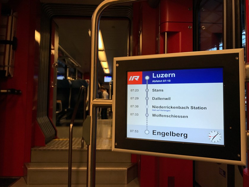 Trem de Lucerna para Engelberg