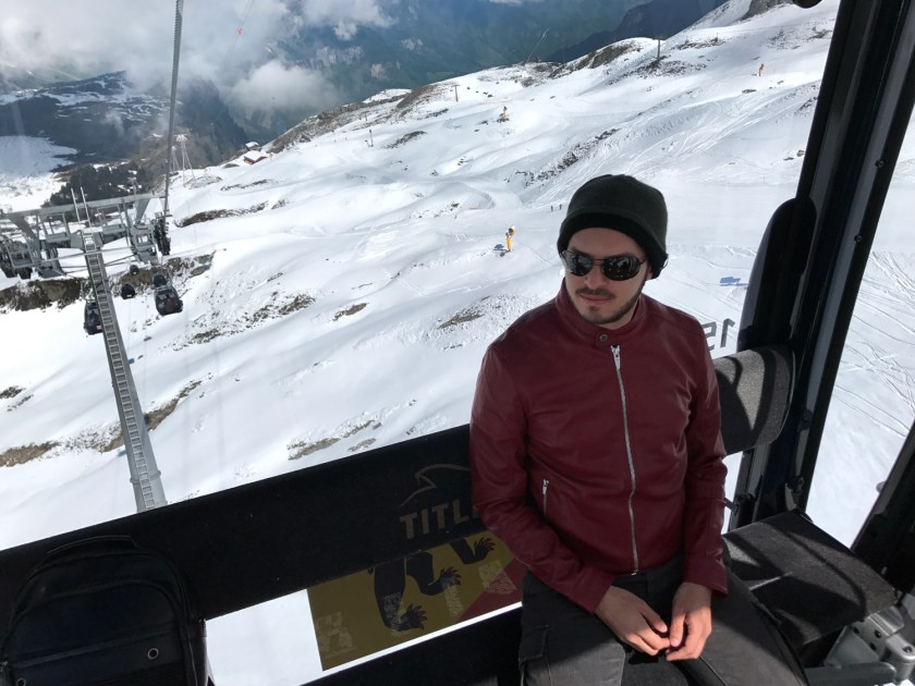 Em Trübsee já tinha muita neve