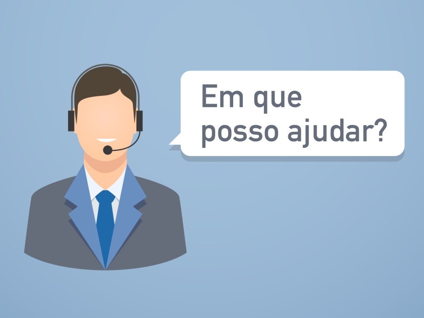 O suporte é todo em português