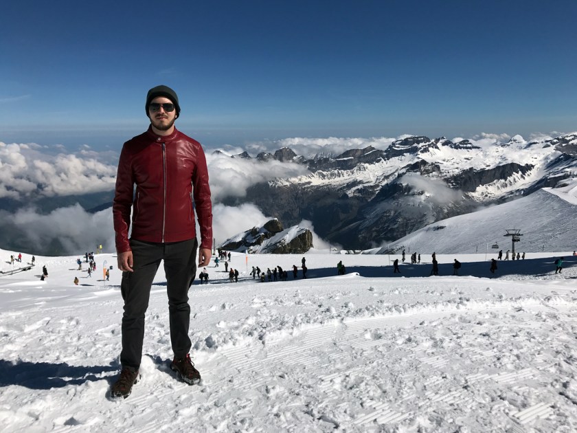 Caminhada no topo da montanha