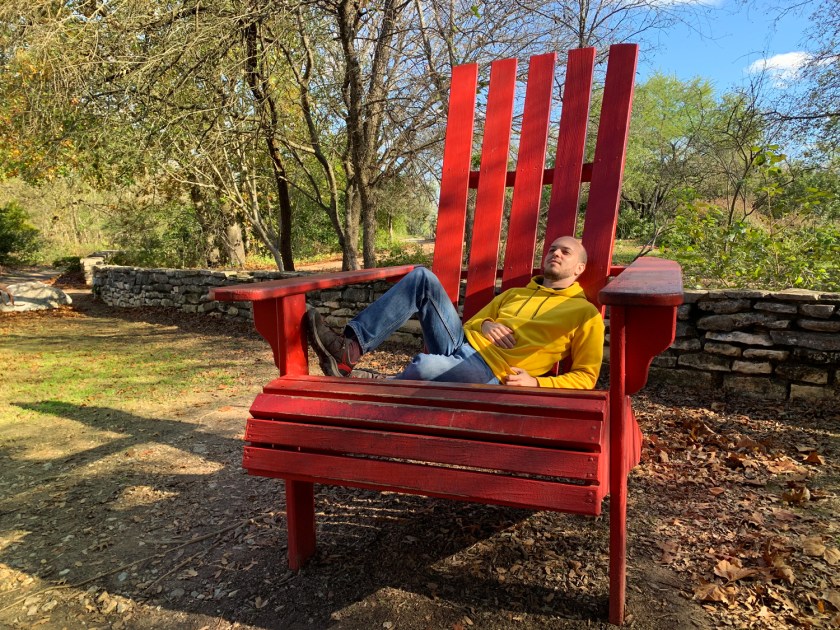 O passeio no parque é bom para relaxar