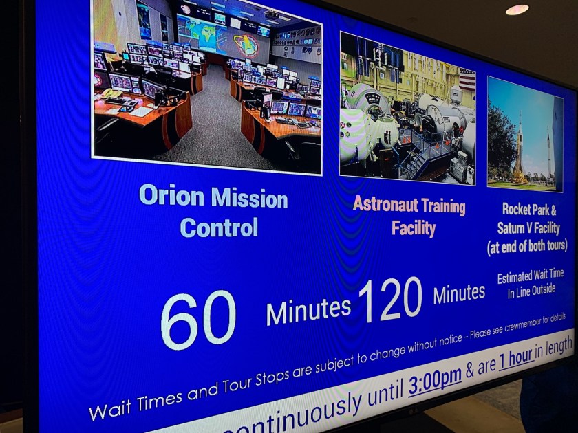 Painel com estimativa de espera