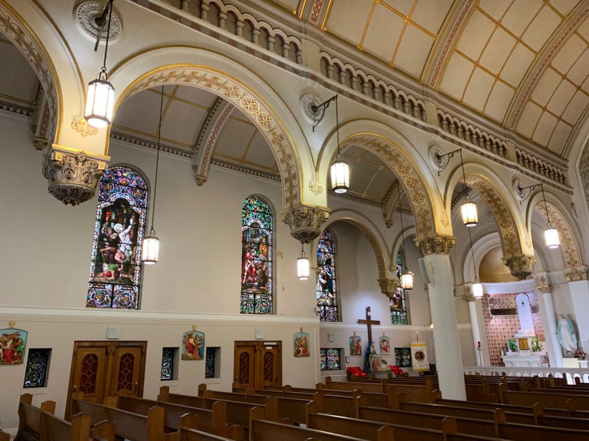 Destaque para os vitrais