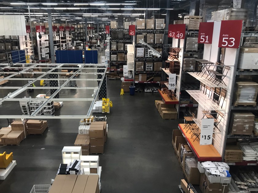 Vista geral do depósito