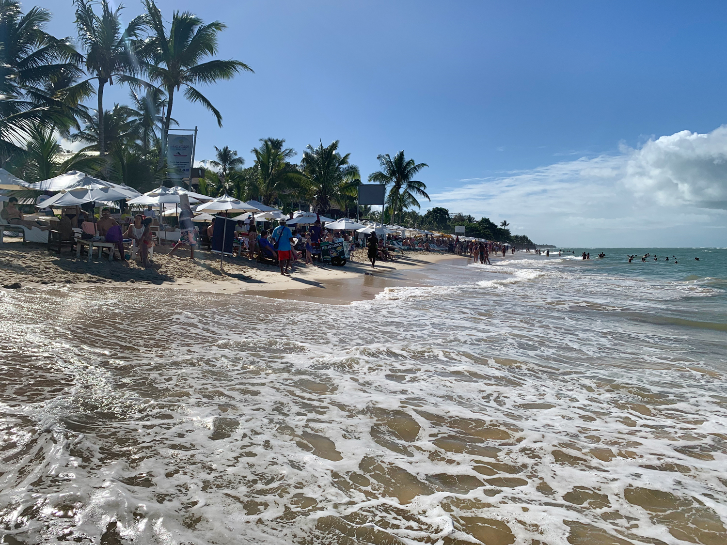 Maré cheia chegando nas mesas