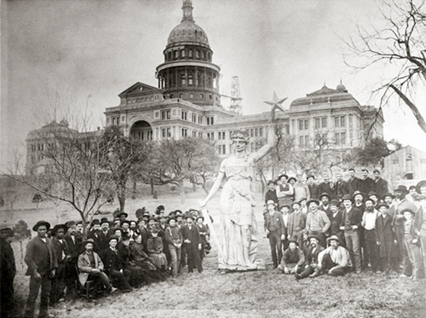 Estátua do Texas Capitol em 1888