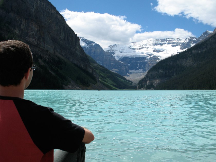 Vista do lago no verão