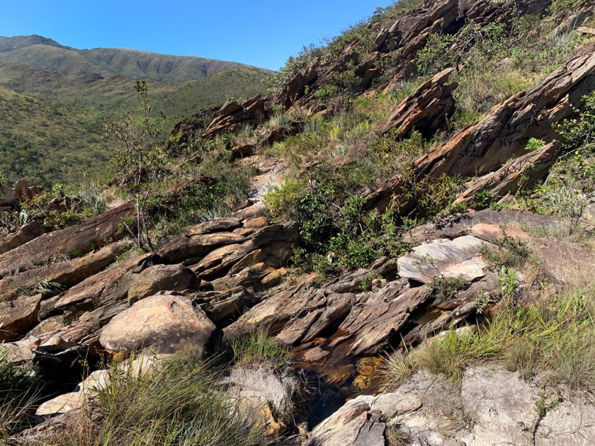 Rochas moldadas pela água e pelo vento