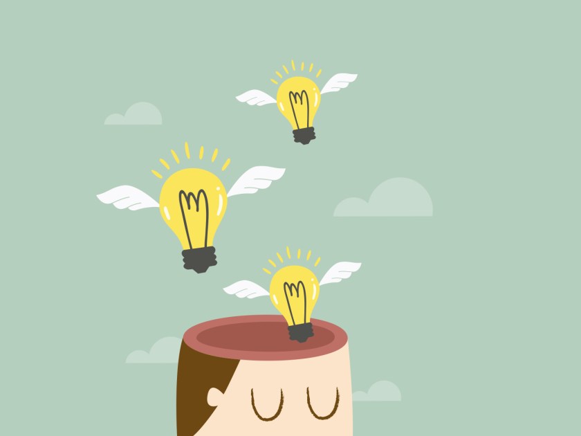 Pessoa com ideias