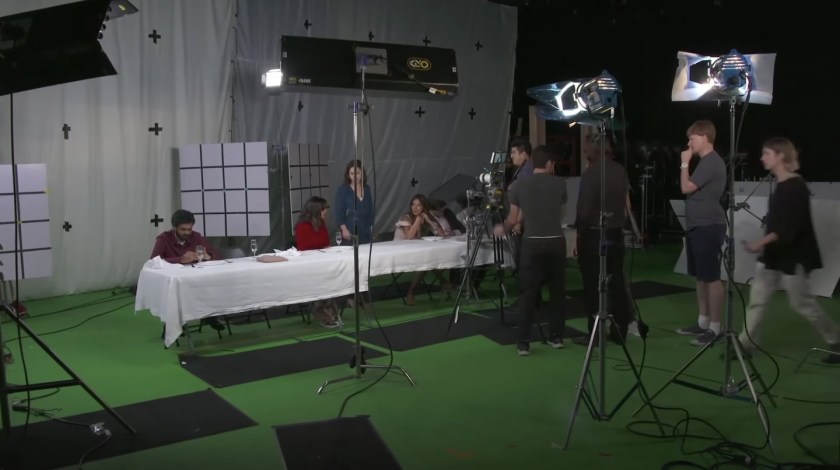 Filmagem de referência para a animação