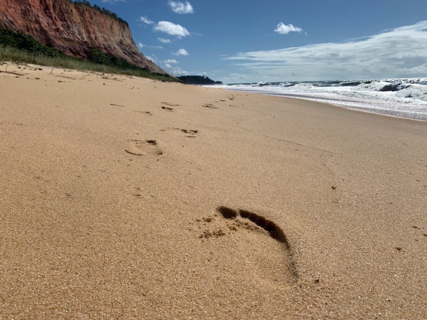 Caminhada pelo litoral sul