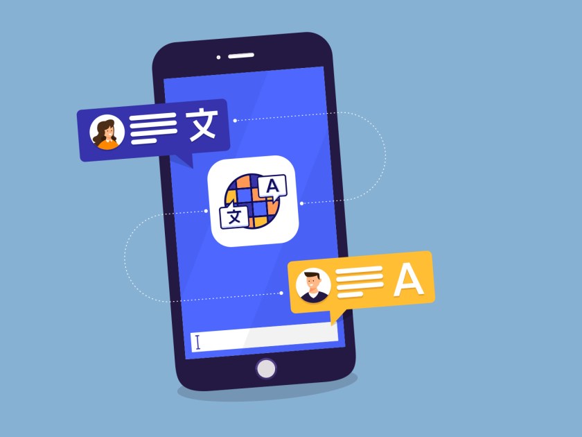 Tradução simultânea no aplicativo