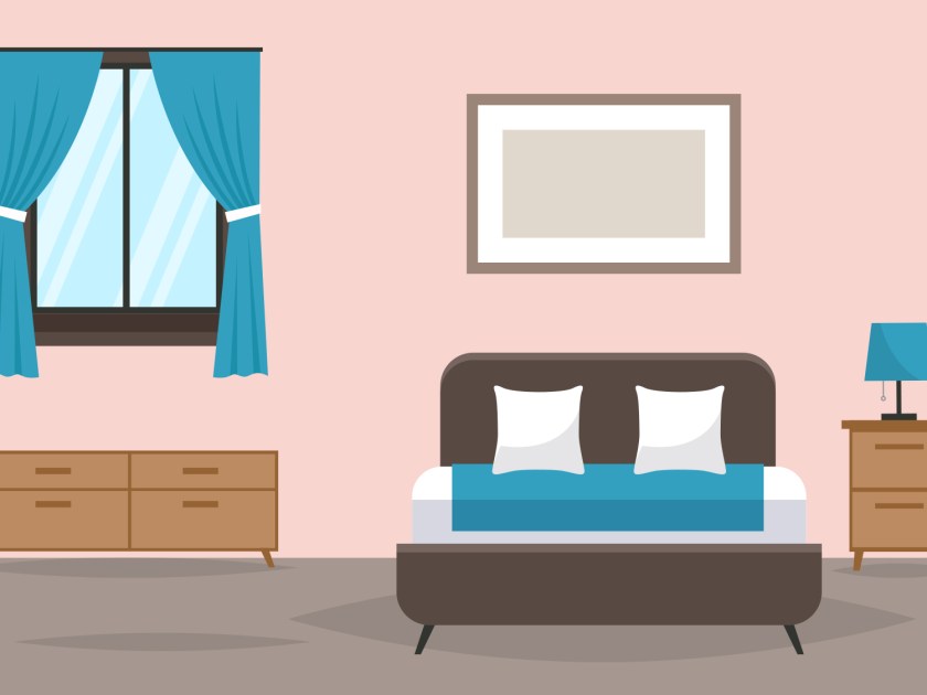 Quarto de uma pousada