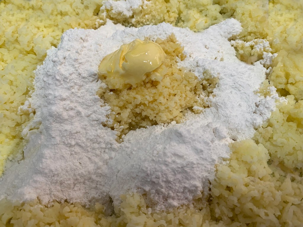 Ingredientes da massa