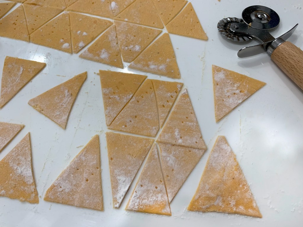 Corte em triângulos