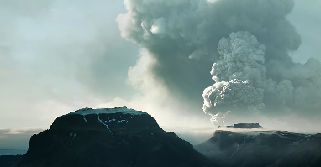 Vulcão em erupção