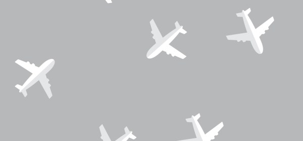 Diversas rotas de avião