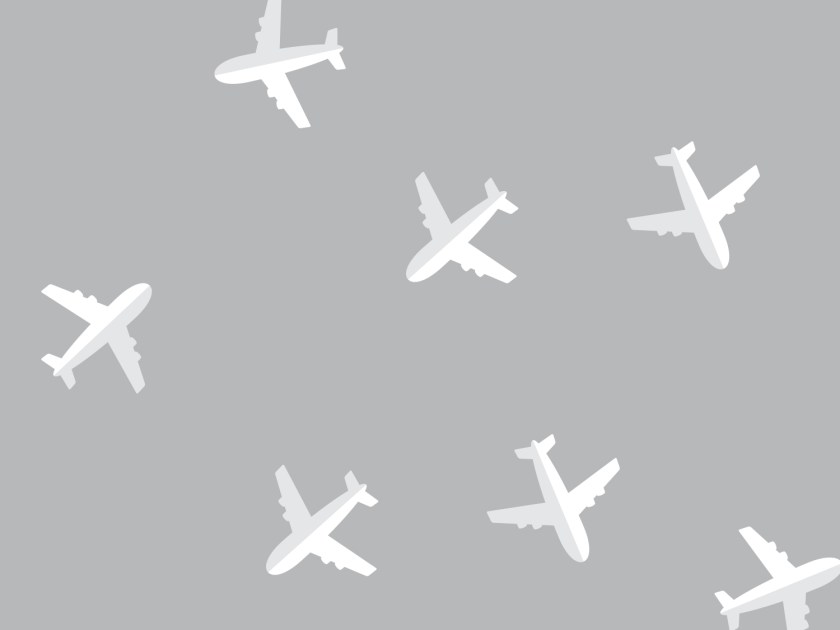 Diversas rotas de avião