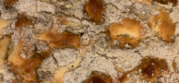 Receita de cuca de banana com doce de leite