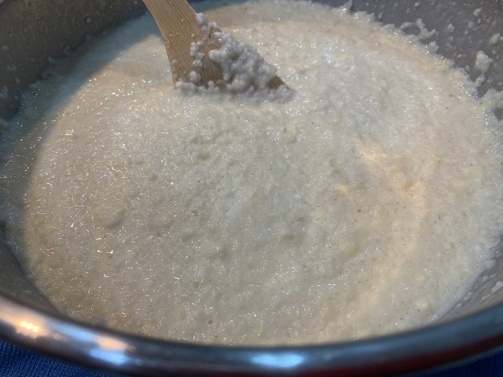 Mistura de todos os ingredientes