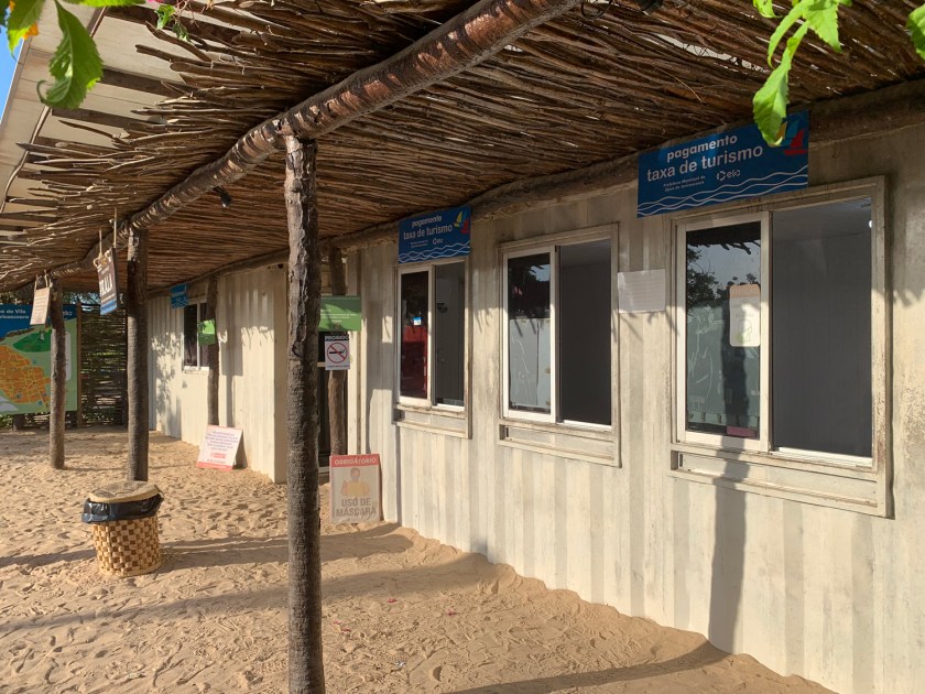 Guichê para pagamento da taxa de turismo