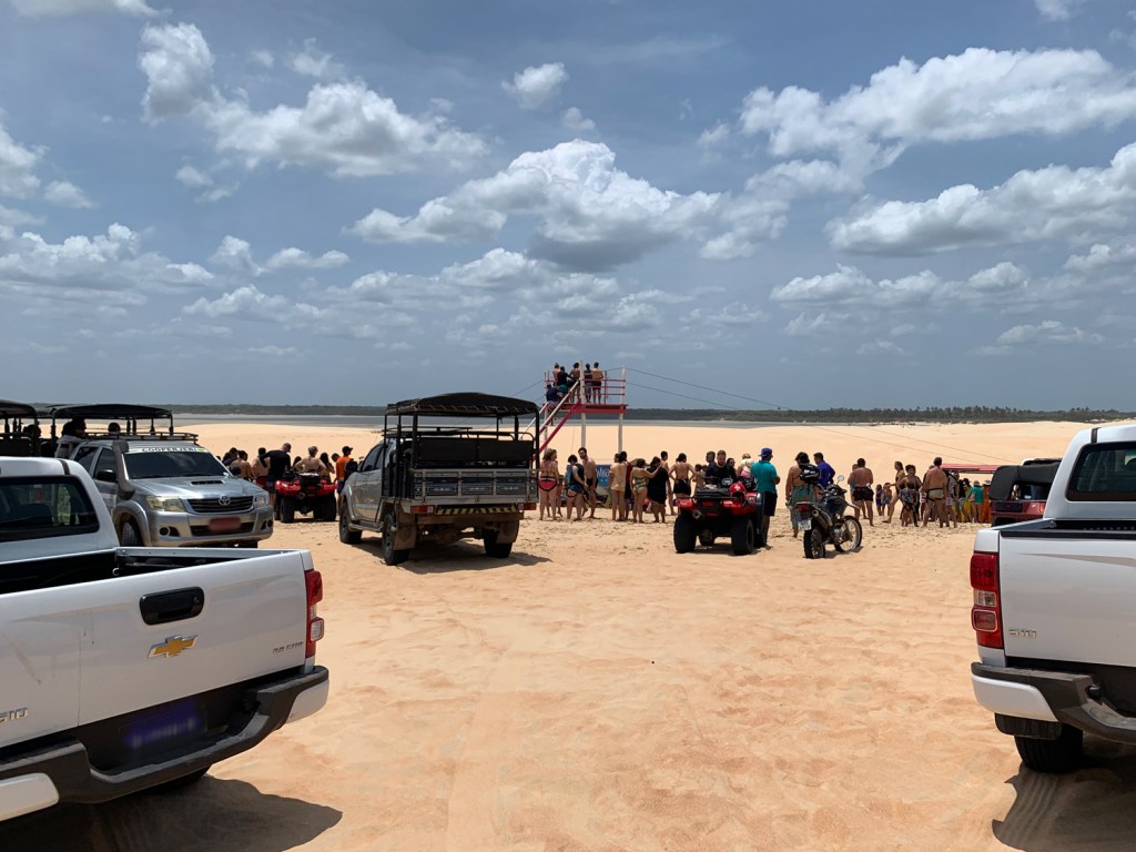 Reunião de turistas