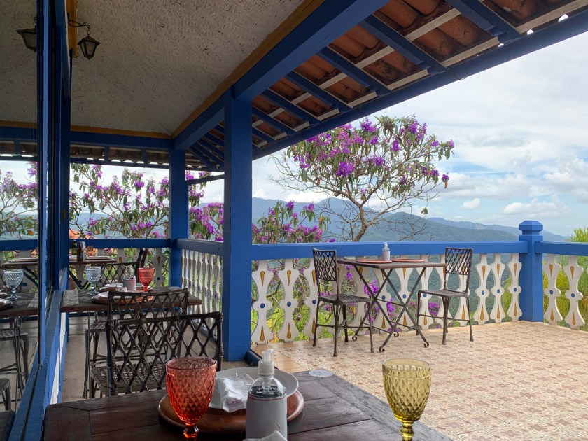 Varanda do restaurante