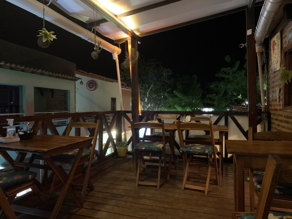 Varanda no segundo piso