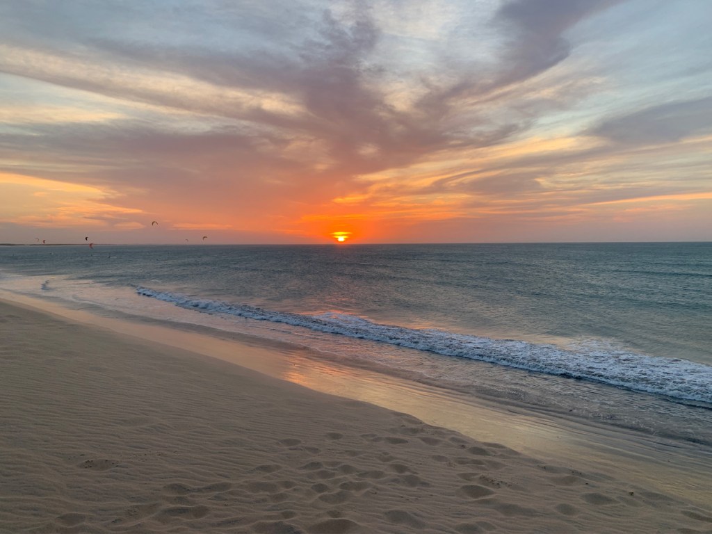 Belíssimo pôr-do-sol