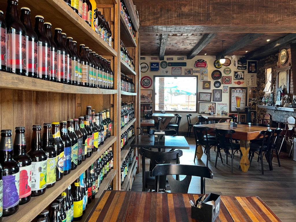 Parte interna do restaurante