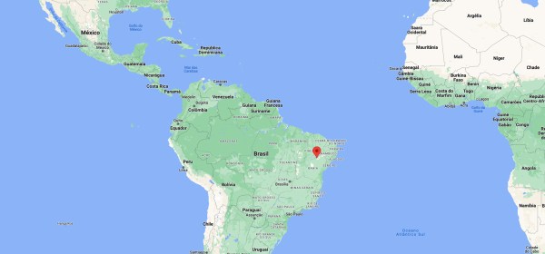 Localização de Petrolina no Mapa Mundi