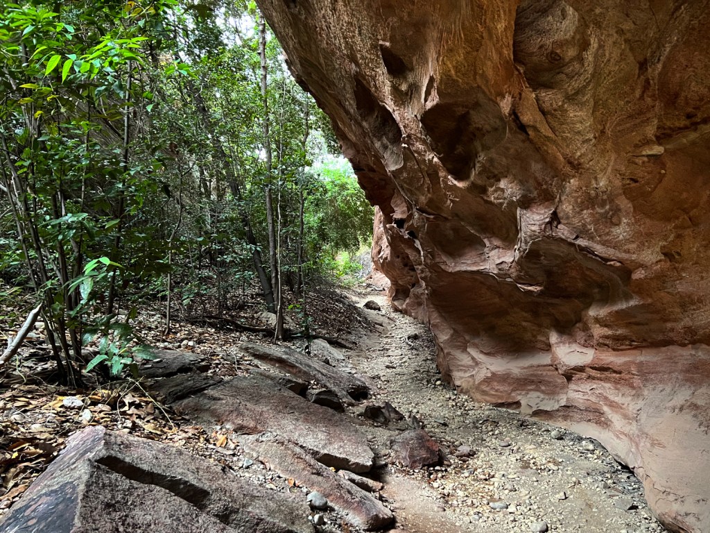 Trilha pelo paredão