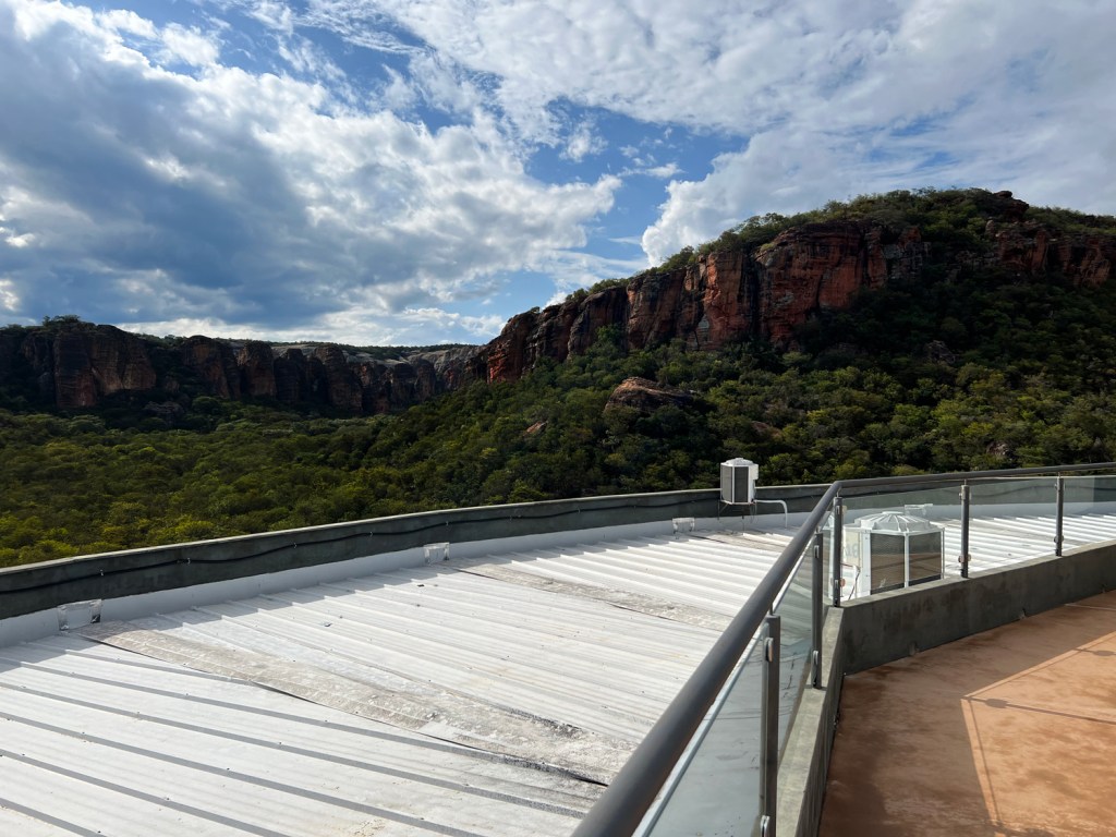 Terraço com vista para o parque
