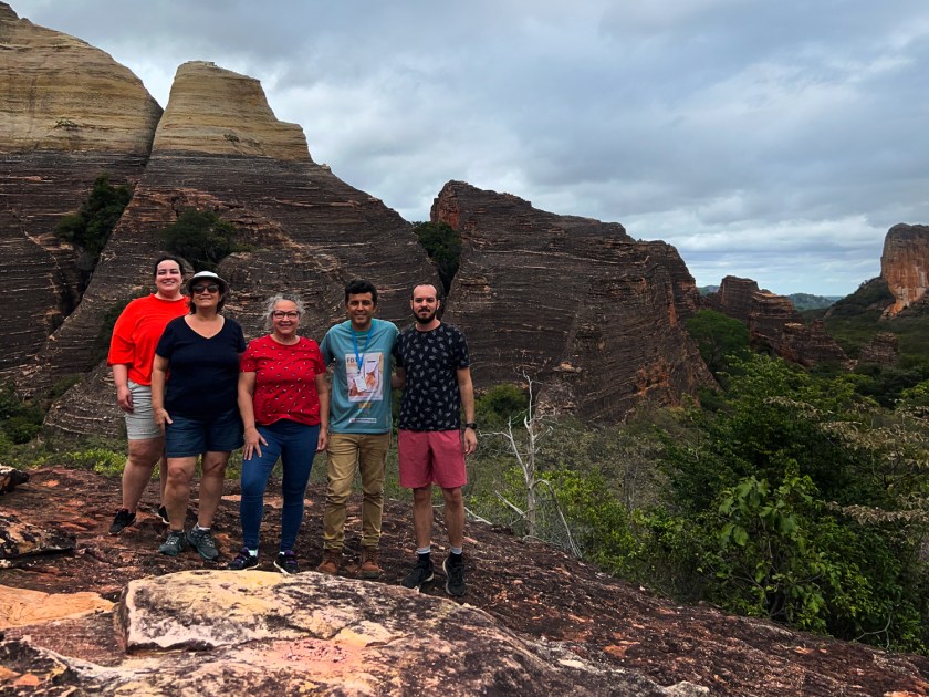 Grupo com o condutor credenciado