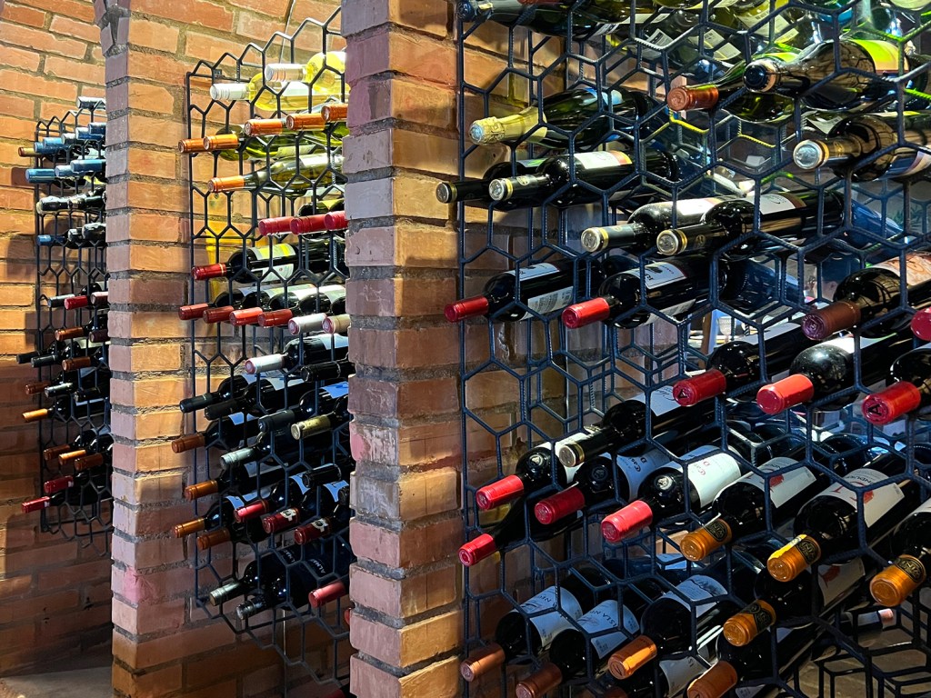 Adega do restaurante