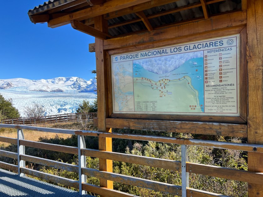 Mapa das passarelas e mirantes