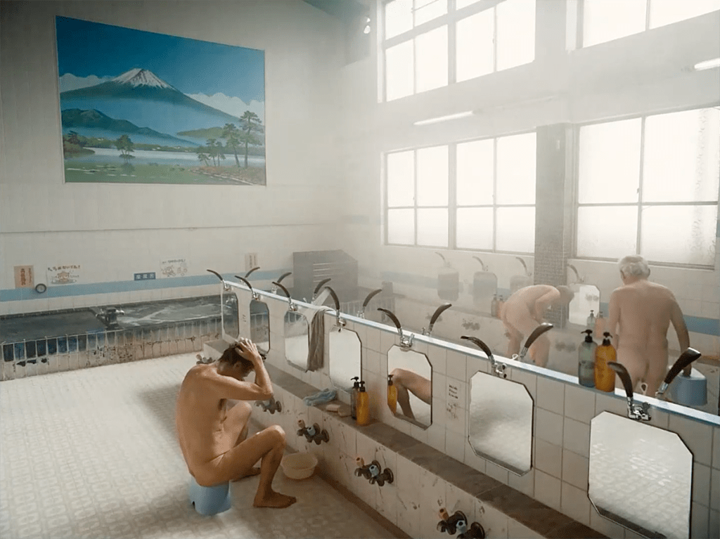 Banho comunitário