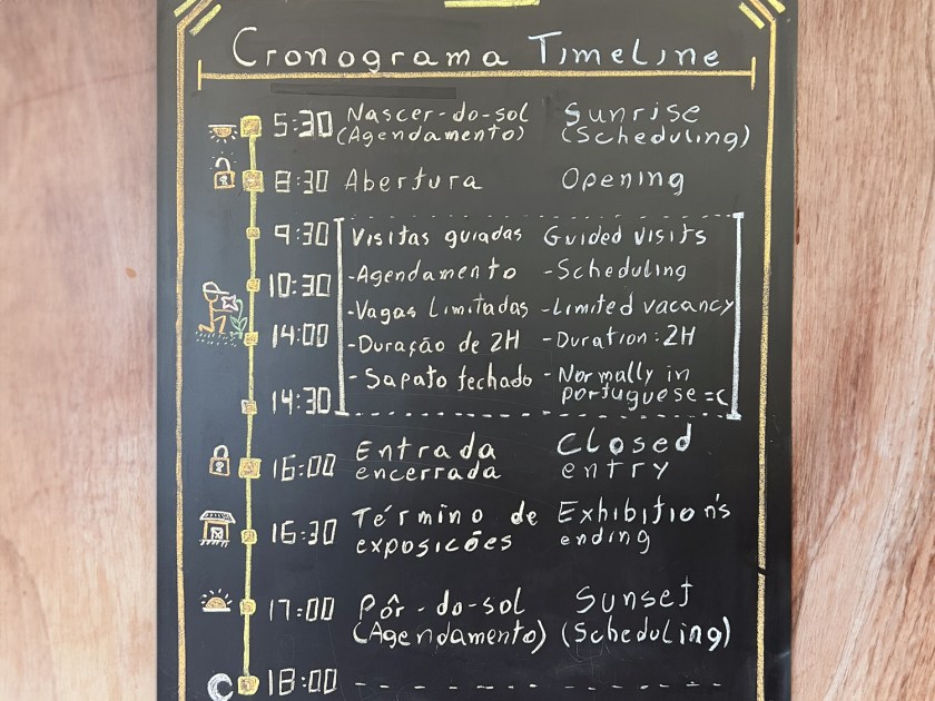 Cronograma de passeios
